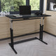 Black |#| Black Height Adjustable 27.25-35.75inchH Sit to Stand Laptop Desk