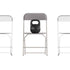 Hercules Big and Tall Commercial Folding Chair - Extra Wide 650LB. Capacity - Durable Plastic - 4-Pack