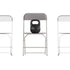 Hercules Big and Tall Commercial Folding Chair - Extra Wide 650LB. Capacity - Durable Plastic - 4-Pack
