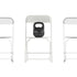 Hercules Big and Tall Commercial Folding Chair - Extra Wide 650LB. Capacity - Durable Plastic - 4-Pack