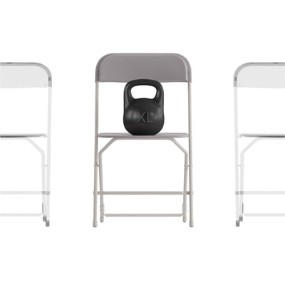Hercules Big and Tall Commercial Folding Chair - Extra Wide 650LB. Capacity - Durable Plastic