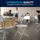 White |#| Spacious & Contoured Commercial Wide & Tall White Plastic Folding Chair