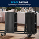 Black |#| Folding Chair - Black Resin - 800LB Weight Capacity - Vinyl Seat