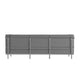 Gray |#| Contemporary Gray LeatherSoft Sofa with Double Bar Encasing Frame