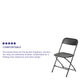 Black |#| Folding Chair - Black Plastic – 650LB Weight Capacity - Event Chair