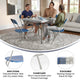 Blue |#| Folding Chair - Blue Plastic – 650LB Weight Capacity - Event Chair