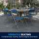 Blue |#| Folding Chair - Blue Plastic – 650LB Weight Capacity - Event Chair