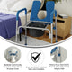 Blue |#| Height Adjustable Multifunctional Heavy Duty Commode and Shower Chair - Blue