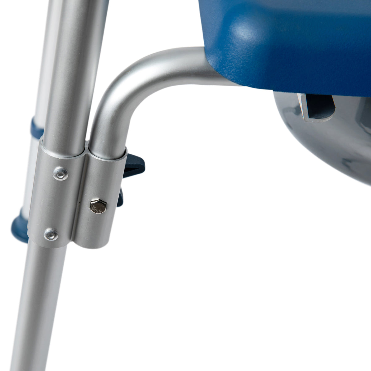 Blue |#| Height Adjustable Multifunctional Heavy Duty Commode and Shower Chair - Blue