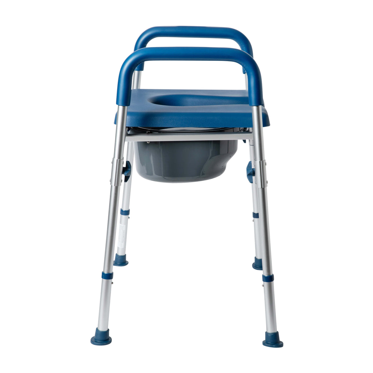 Blue |#| Height Adjustable Multifunctional Heavy Duty Commode and Shower Chair - Blue