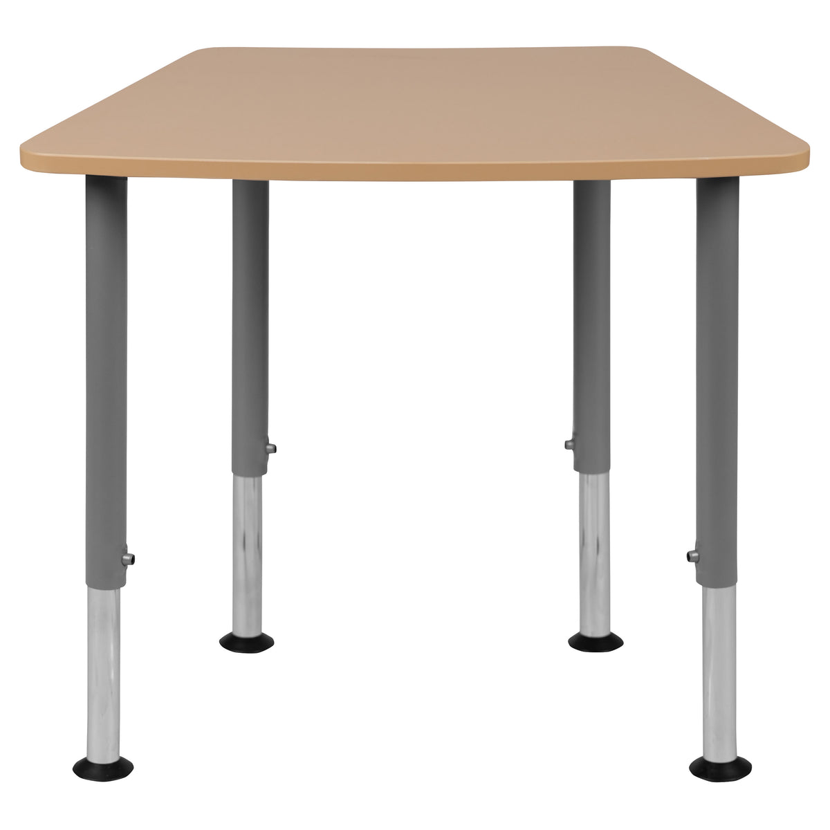 Hex Natural Collaborative Adjustable Student Desk - Home and Classroom