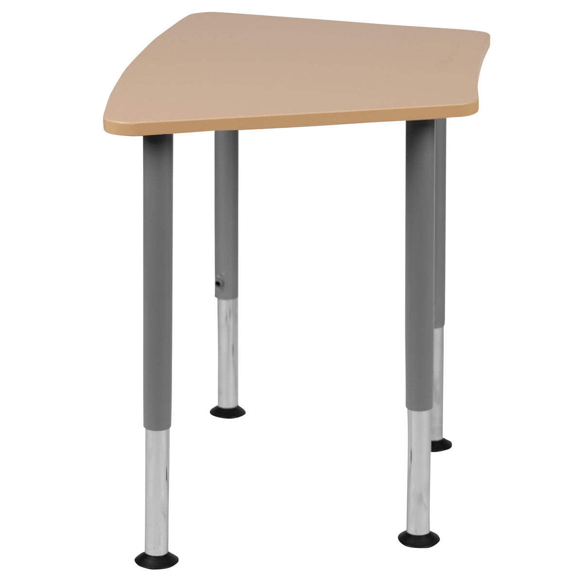 Hex Natural Collaborative Adjustable Student Desk - Home and Classroom