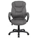 Gray Microfiber |#| High Back Gray Microfiber Executive Swivel Ergonomic Office Chair with Arms