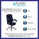 Navy Blue Microfiber |#| High Back Navy Blue Microfiber Executive Swivel Ergonomic Office Chair with Arms