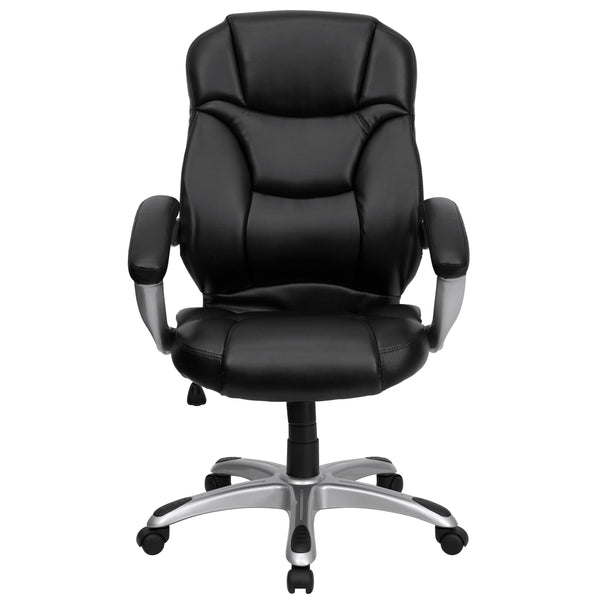 Grape Microfiber |#| High Back Grape Microfiber Executive Swivel Ergonomic Office Chair with Arms