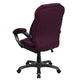 Grape Microfiber |#| High Back Grape Microfiber Executive Swivel Ergonomic Office Chair with Arms