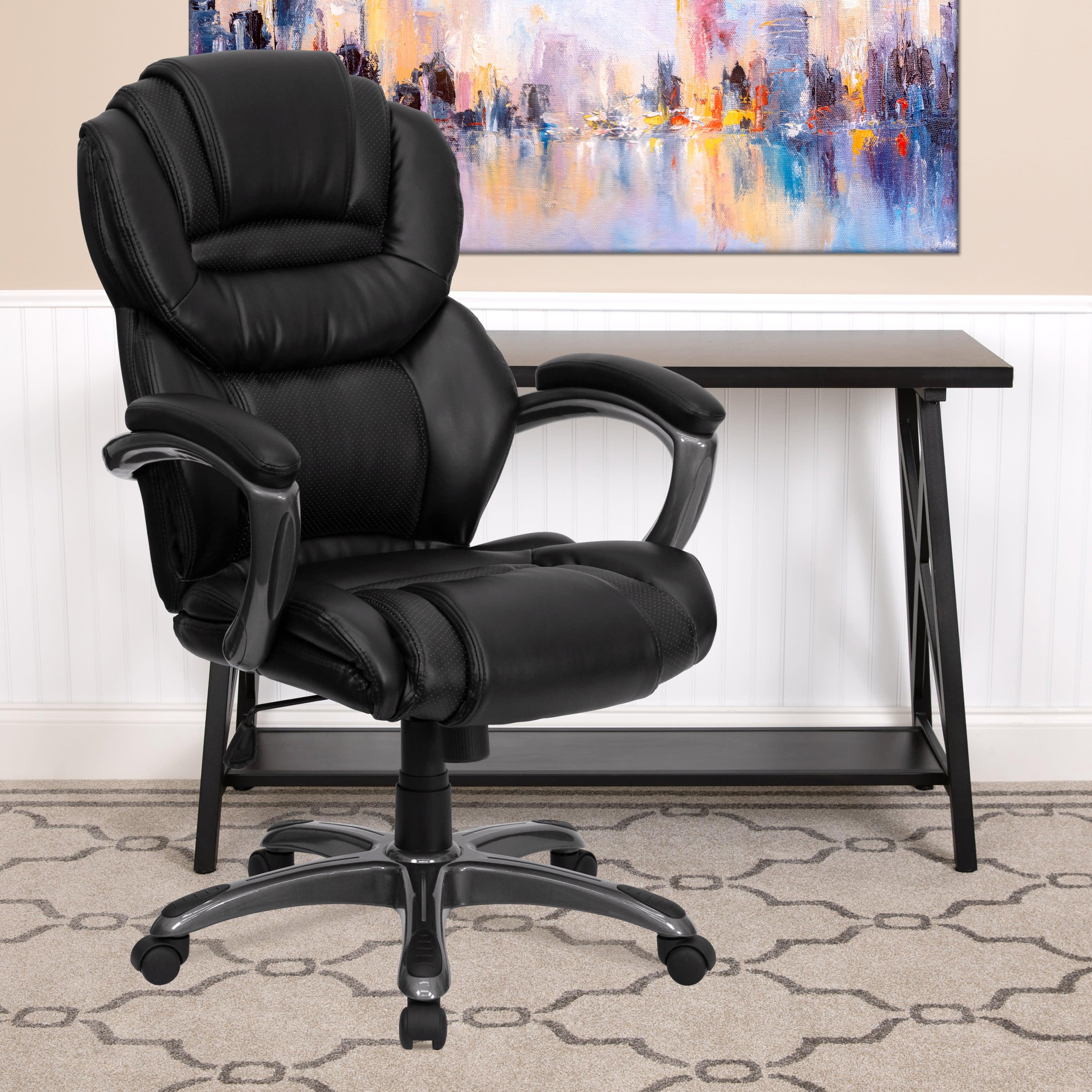 Office chair hotsell with padded arms