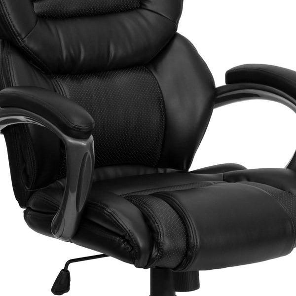 Black |#| High Back Black LeatherSoft Executive Swivel Ergonomic Office Chair