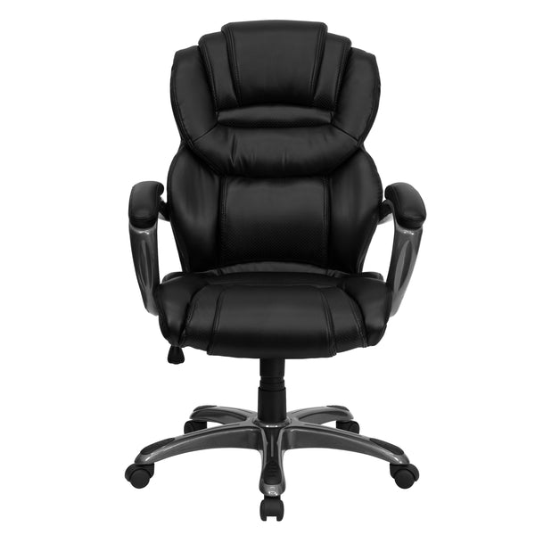 Black |#| High Back Black LeatherSoft Executive Swivel Ergonomic Office Chair