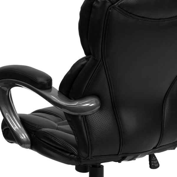 Black |#| High Back Black LeatherSoft Executive Swivel Ergonomic Office Chair