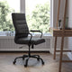 Black LeatherSoft/Black Frame |#| High Back Black LeatherSoft Executive Swivel Office Chair with Black Frame/Arms
