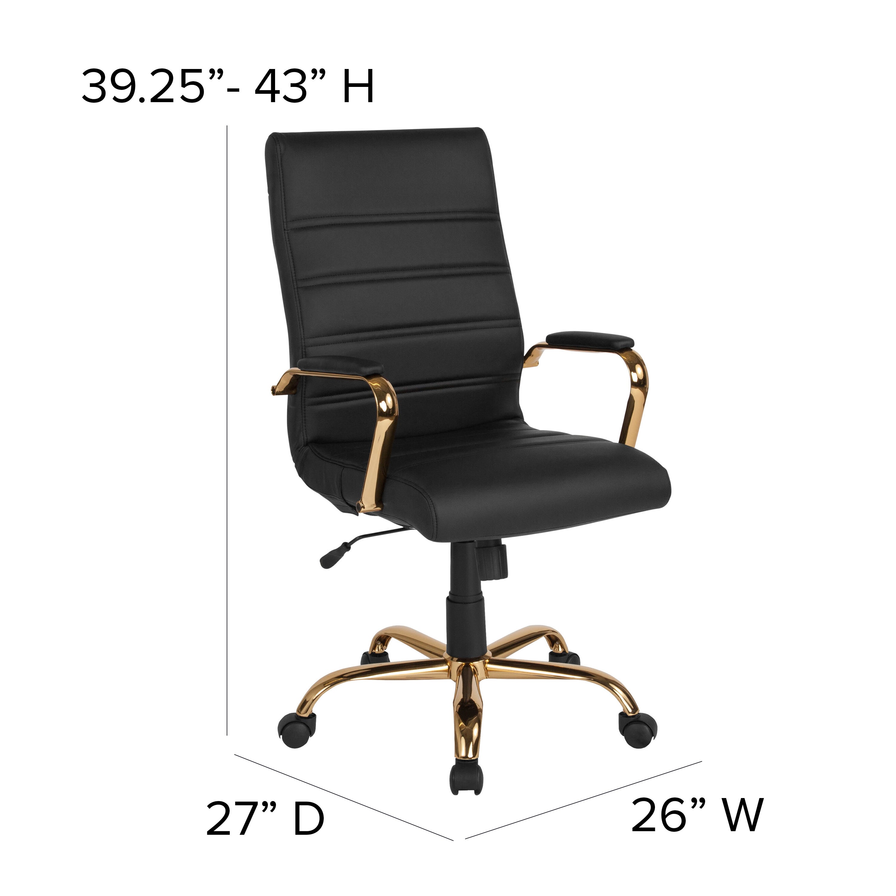 Metal frame cheap desk chair