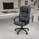 Gray |#| High Back Gray Fabric Adjustable Executive Swivel Office Chair with Arms