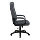 Gray |#| High Back Gray Fabric Adjustable Executive Swivel Office Chair with Arms