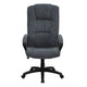 Gray |#| High Back Gray Fabric Adjustable Executive Swivel Office Chair with Arms