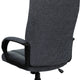 Gray |#| High Back Gray Fabric Adjustable Executive Swivel Office Chair with Arms