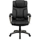 High Back Folding Black LeatherSoft Executive Swivel Office Chair with Arms