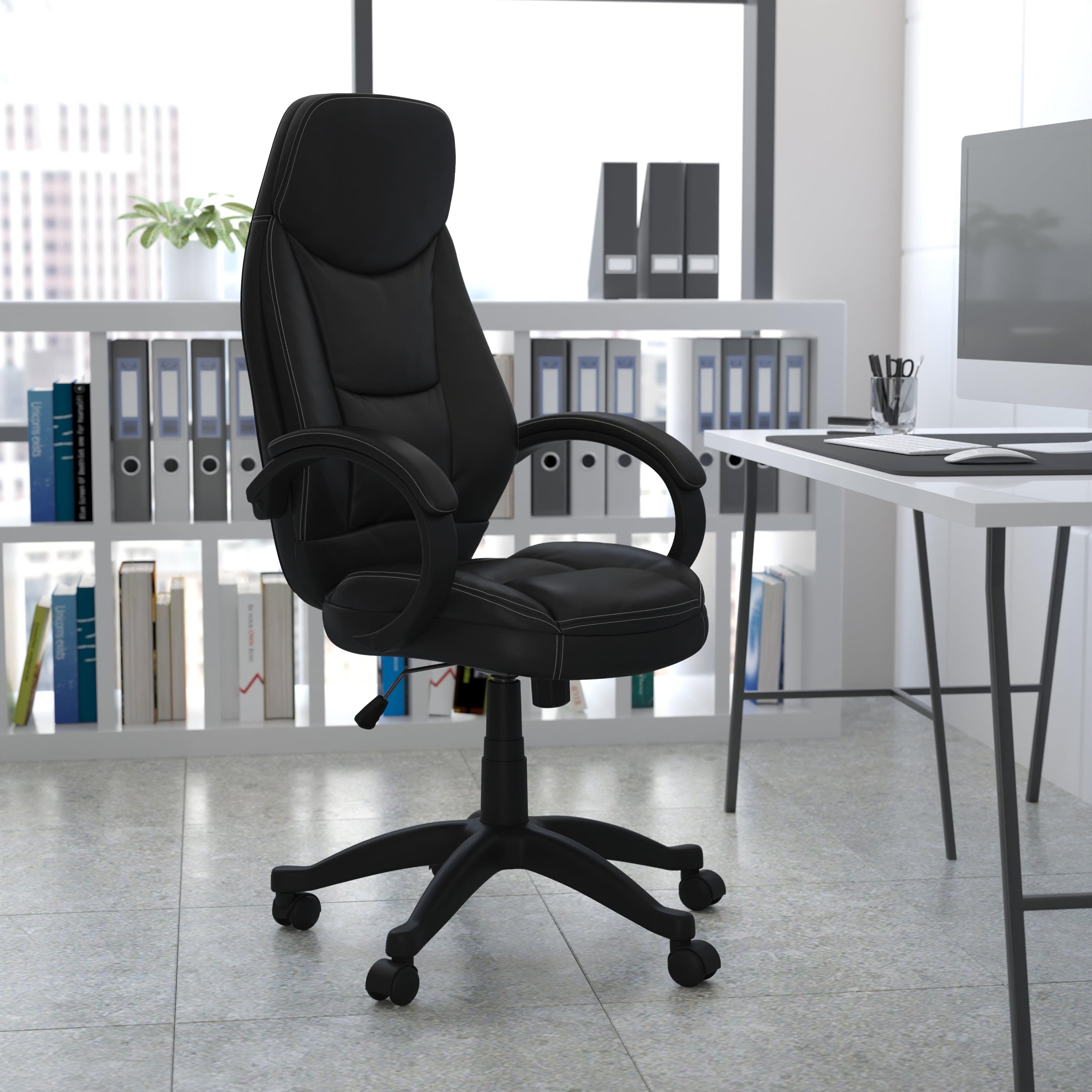 Curved back desk hot sale chair