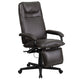 Brown |#| High Back Brown LeatherSoft Executive Reclining Ergonomic Office Chair with Arms