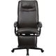 Brown |#| High Back Brown LeatherSoft Executive Reclining Ergonomic Office Chair with Arms