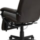 Brown |#| High Back Brown LeatherSoft Executive Reclining Ergonomic Office Chair with Arms