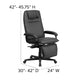 Black |#| High Back Black LeatherSoft Executive Reclining Ergonomic Office Chair with Arms