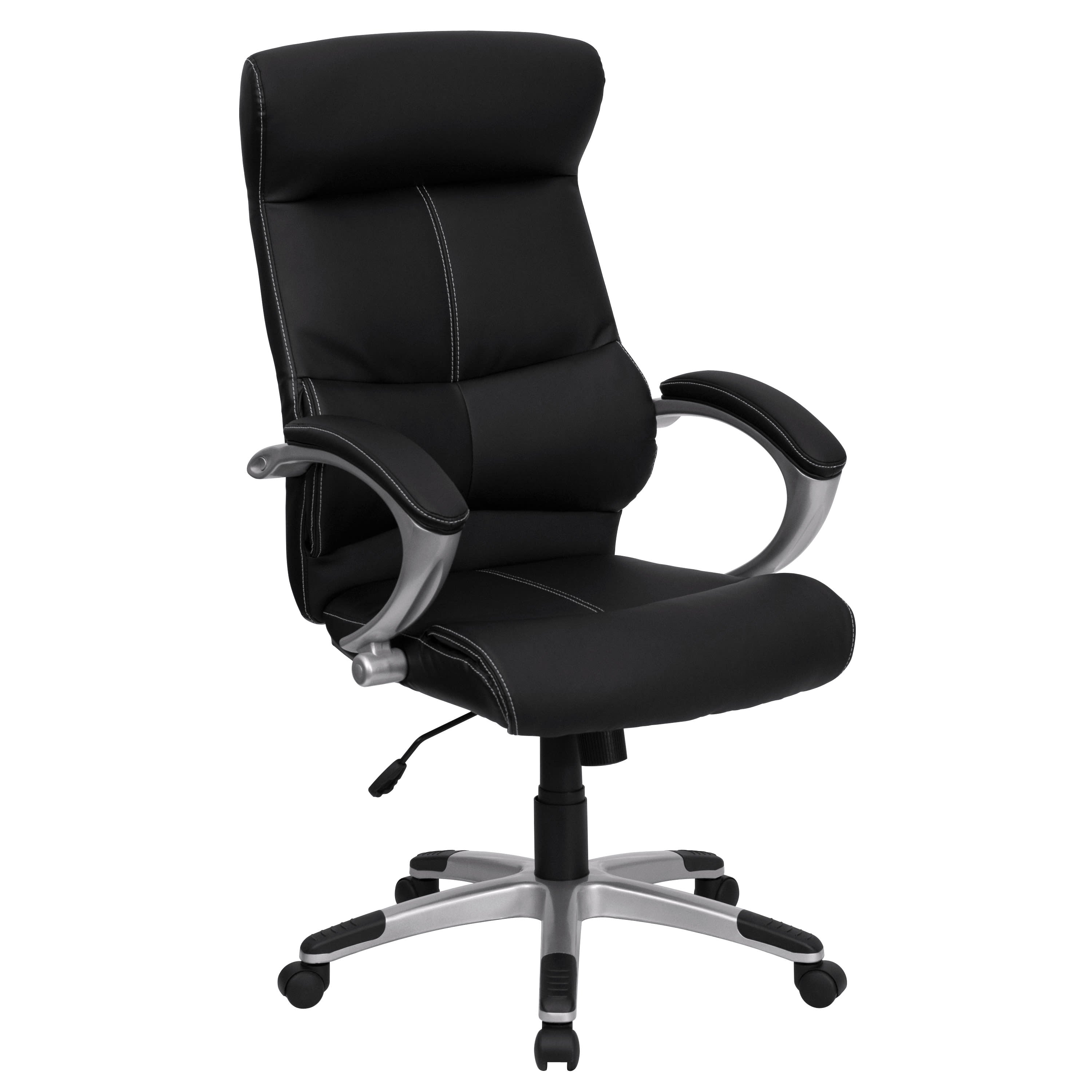 ブラックデザインhigh chair（ハイチェアー） High Back Exec Office Chair H-9637L-1C-HIGH- – BizChair