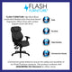 High Back Black LeatherSoft Multifunction Executive Chair w/Lumbar Support Knob