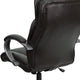 Espresso Brown |#| High Back Espresso Brown LeatherSoft Soft Ripple Upholstered Swivel Office Chair