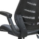 Dark Gray |#| High Back Dark Gray Mesh Ergonomic Drafting Chair with Adjustable Flip-Up Arms