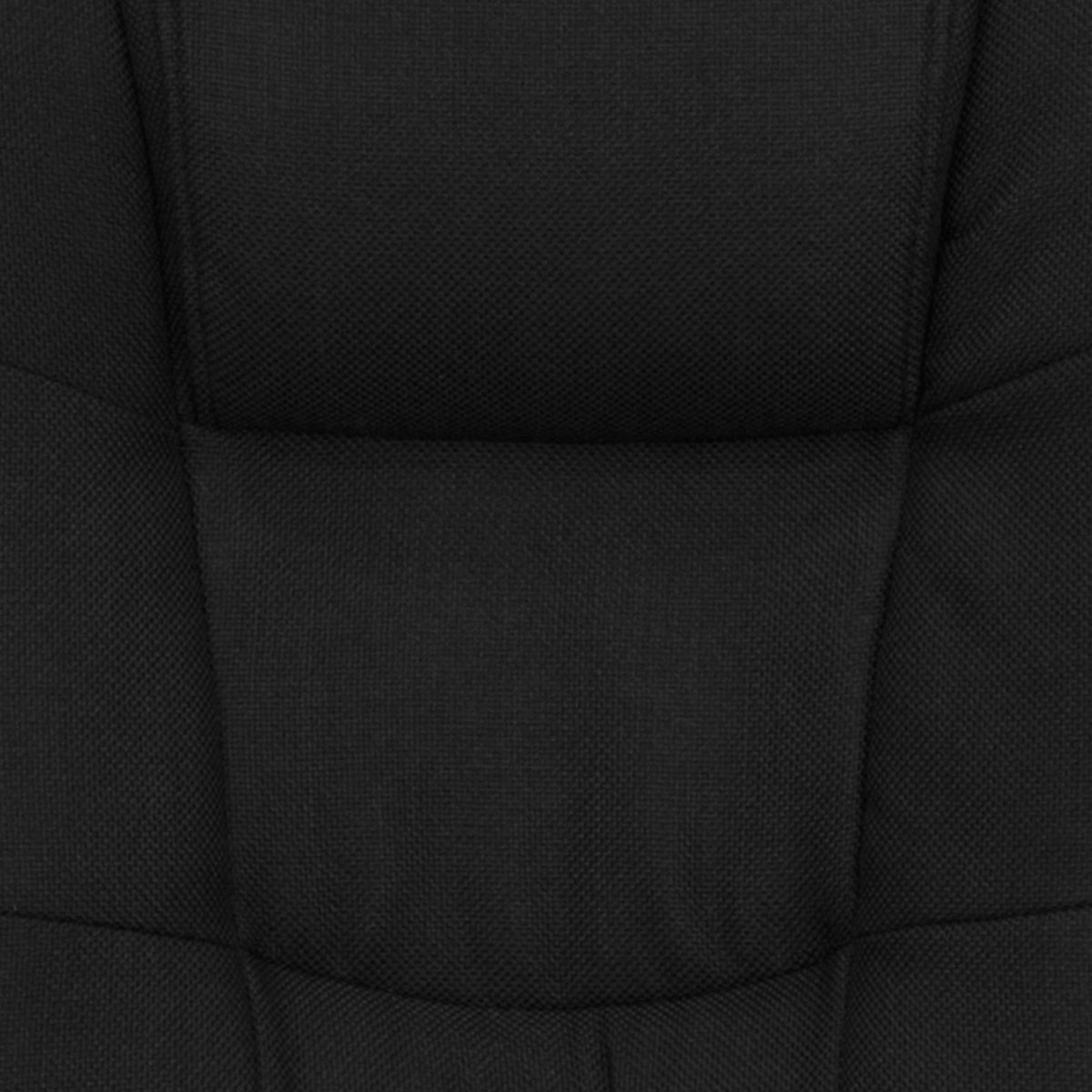 Black Fabric |#| High Back Black Fabric Multi-Line Stitch Upholstered Swivel Office Chair