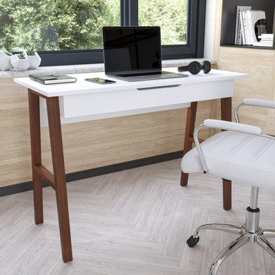 Home Office Writing Computer Desk with Drawer - Table Desk for Writing and Work - View 2
