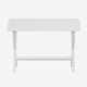 White |#| Home Office Writing Computer Desk with Open Storage - Bedroom Desk, White