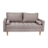 Hudson Mid-Century Modern Loveseat Sofa with Tufted Upholstery & Solid Wood Legs