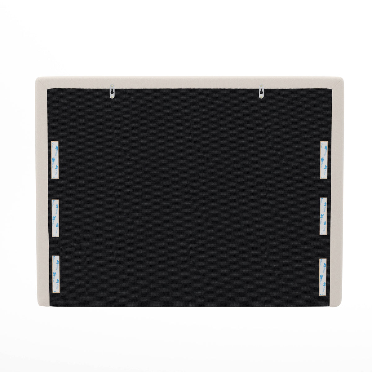 Beige |#| Upholstered Twin Headboard with 2 Power Outlets, 1 USB, 1 USB-C Port in Beige
