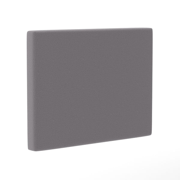 Gray |#| Upholstered Twin Headboard with 2 Power Outlets, 1 USB, 1 USB-C Port in Gray