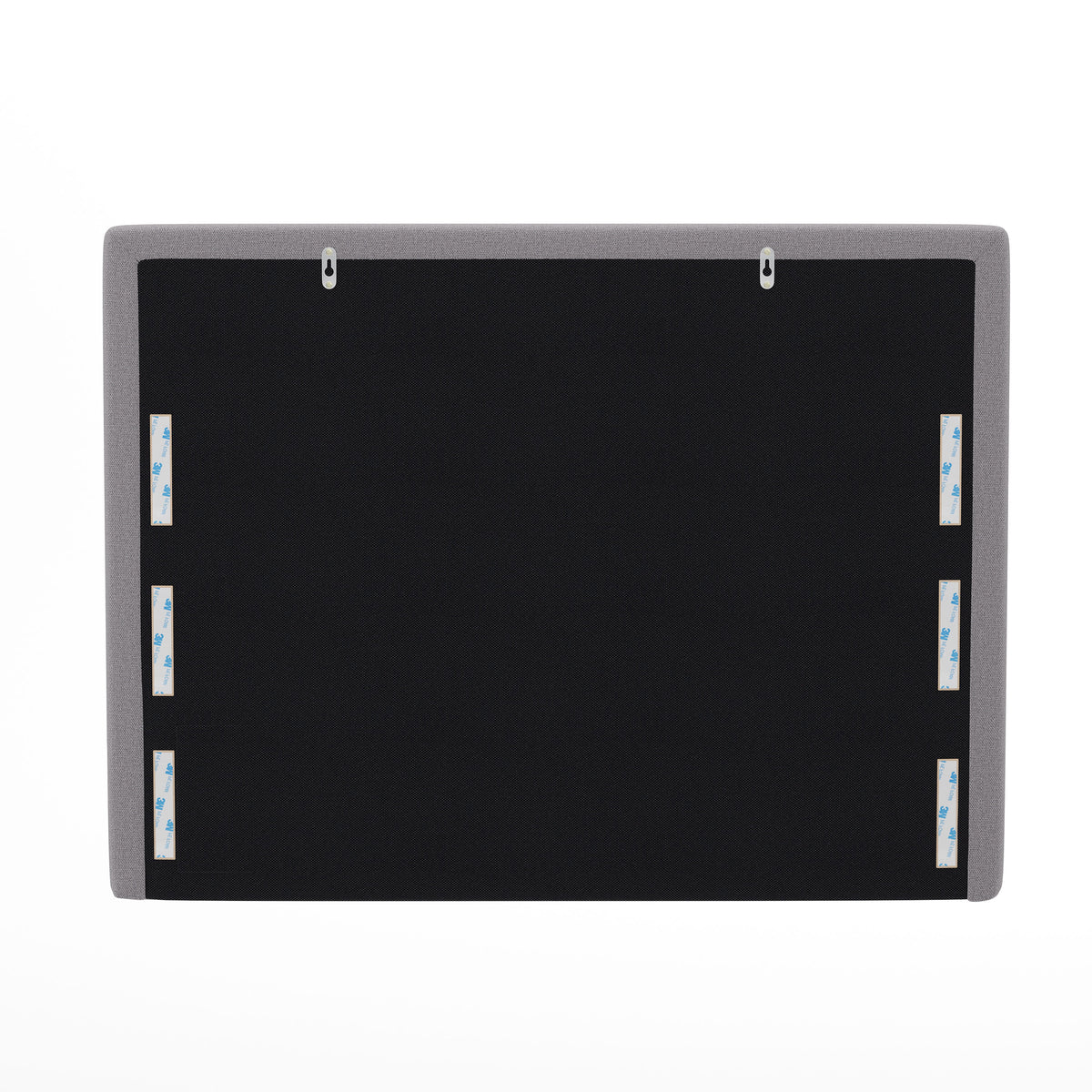 Gray |#| Upholstered Twin Headboard with 2 Power Outlets, 1 USB, 1 USB-C Port in Gray
