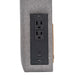 Gray |#| Upholstered Twin Headboard with 2 Power Outlets, 1 USB, 1 USB-C Port in Gray