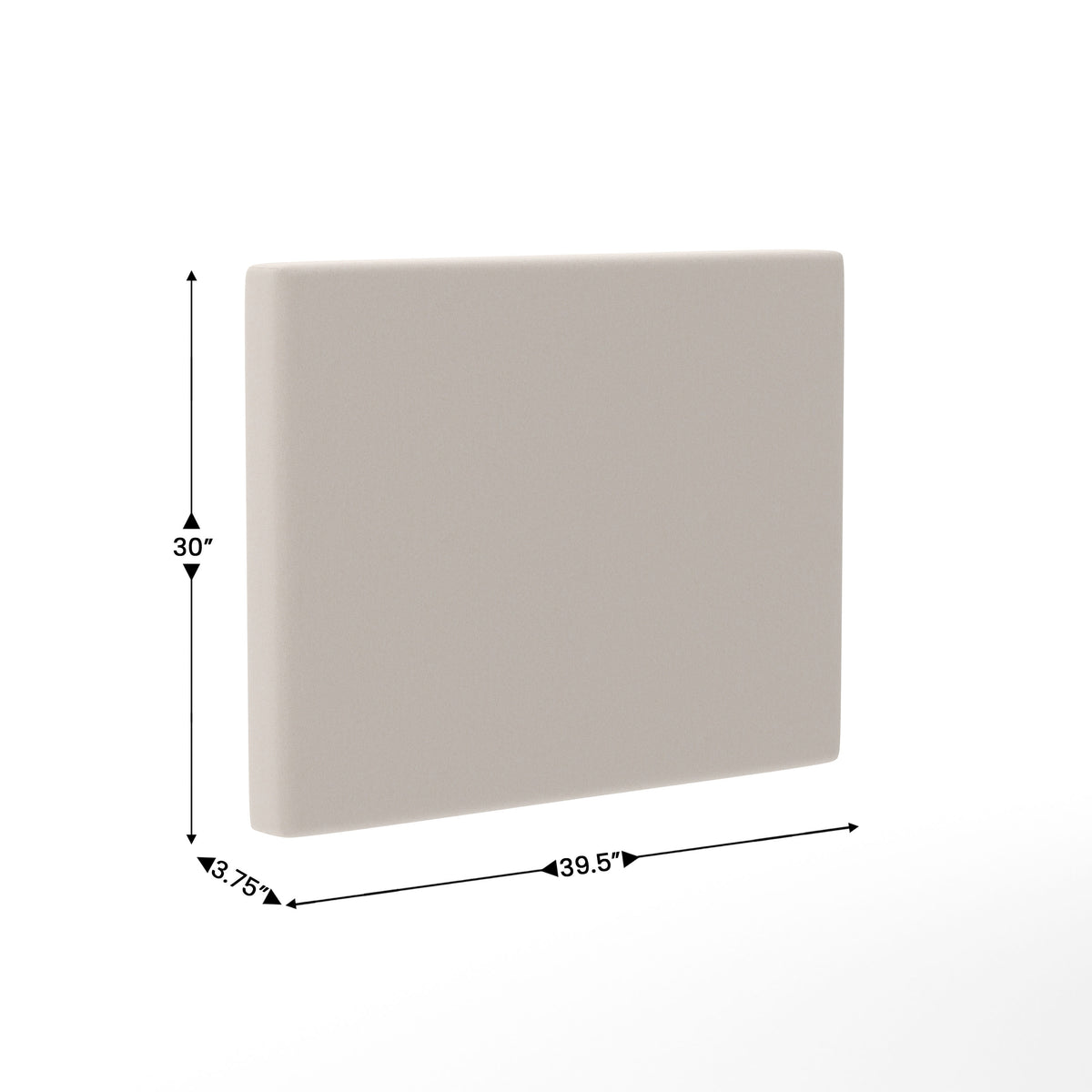 Beige |#| Upholstered Twin Headboard with 2 Power Outlets, 1 USB, 1 USB-C Port in Beige