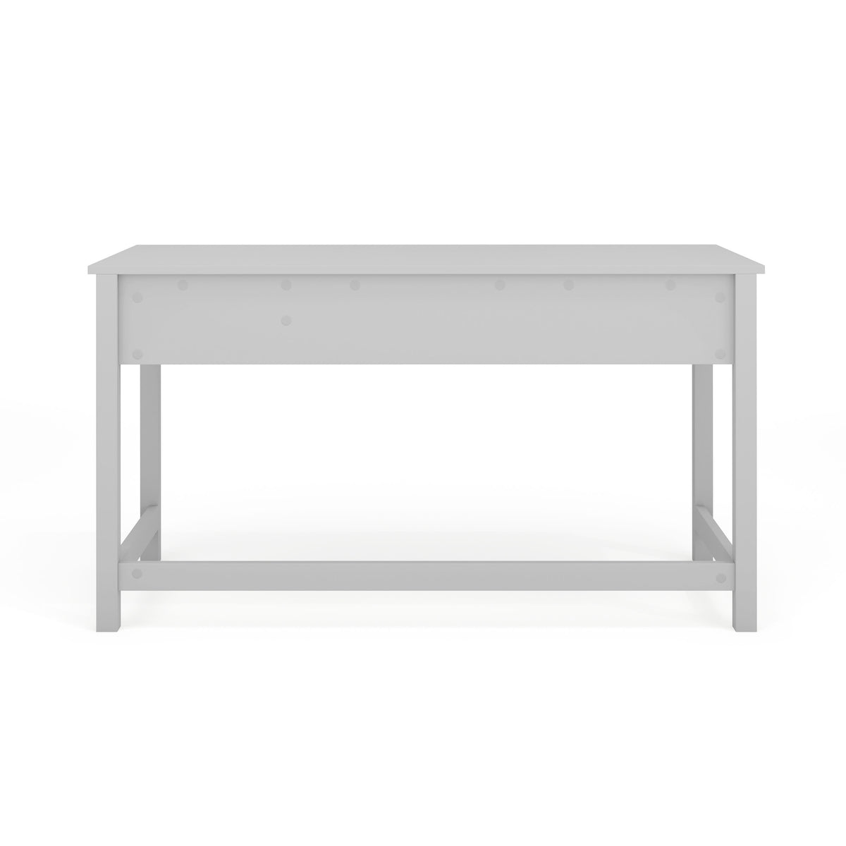 Gray Frame/Brushed Nickel Hardware |#| Gray Shaker Style Home Office Desk with 3 Drawers and Brushed Nickel Hardware